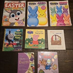 Easter Children's Book & Coloring Book Bundle, qty 8